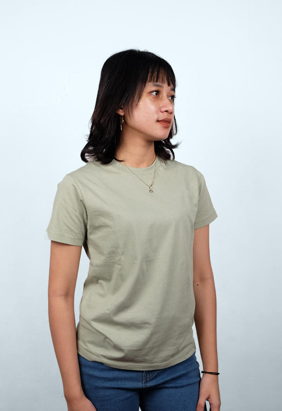 Kaos Polos Wanita Merk FGTEX - Pastel Green